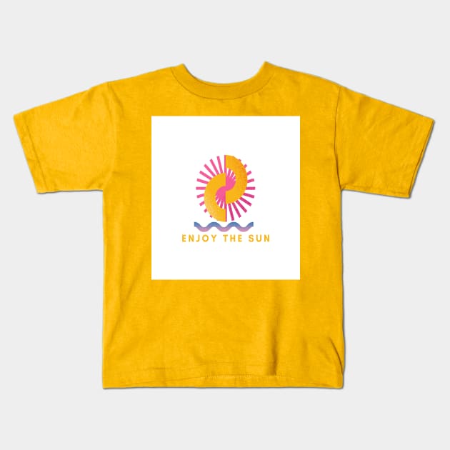 beach t-shirt Kids T-Shirt by Virgin goods